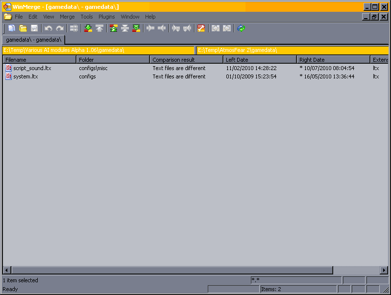 winmerge compare word documents